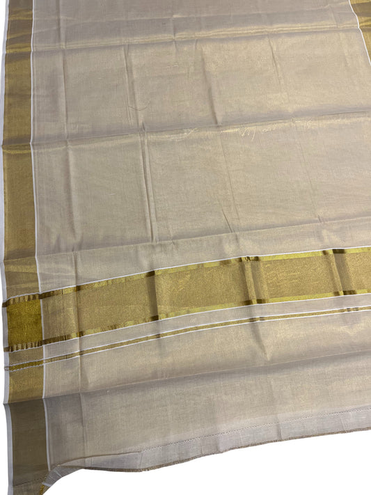 Southloom Kerala Tissue Kasavu Saree with Gold Broder