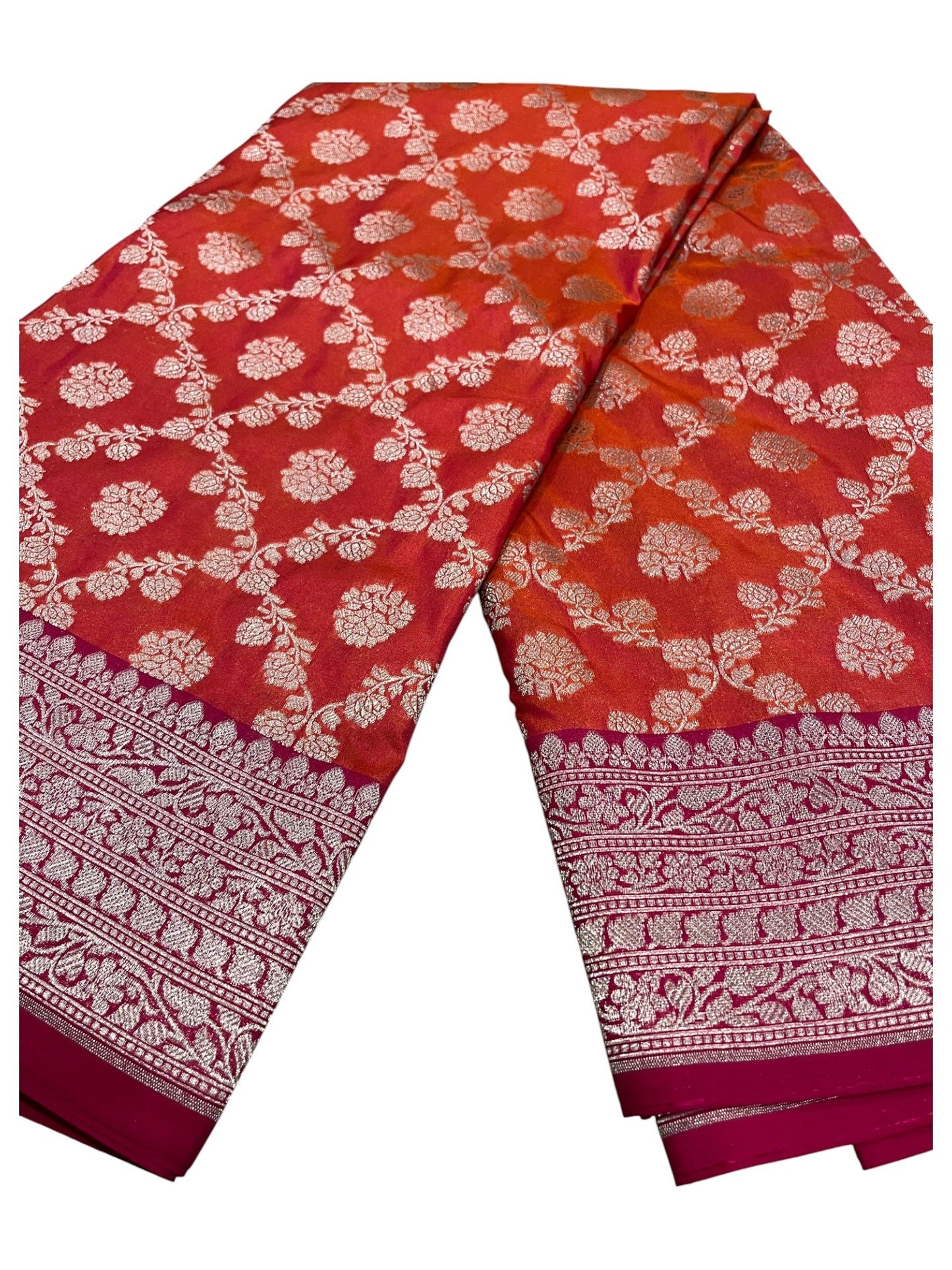 Southloom  Banarasi Silk Saree with Woven Work on Body and Borders