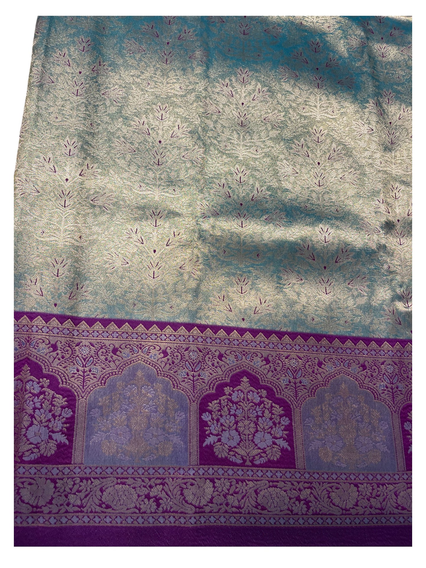 Southloom Semi Silk Saree with Woven Work on Body and Borders