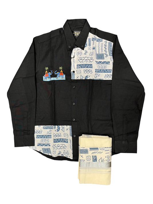 Southloom Stylish & Classy Budget Combo Shirt + Mundu for Men