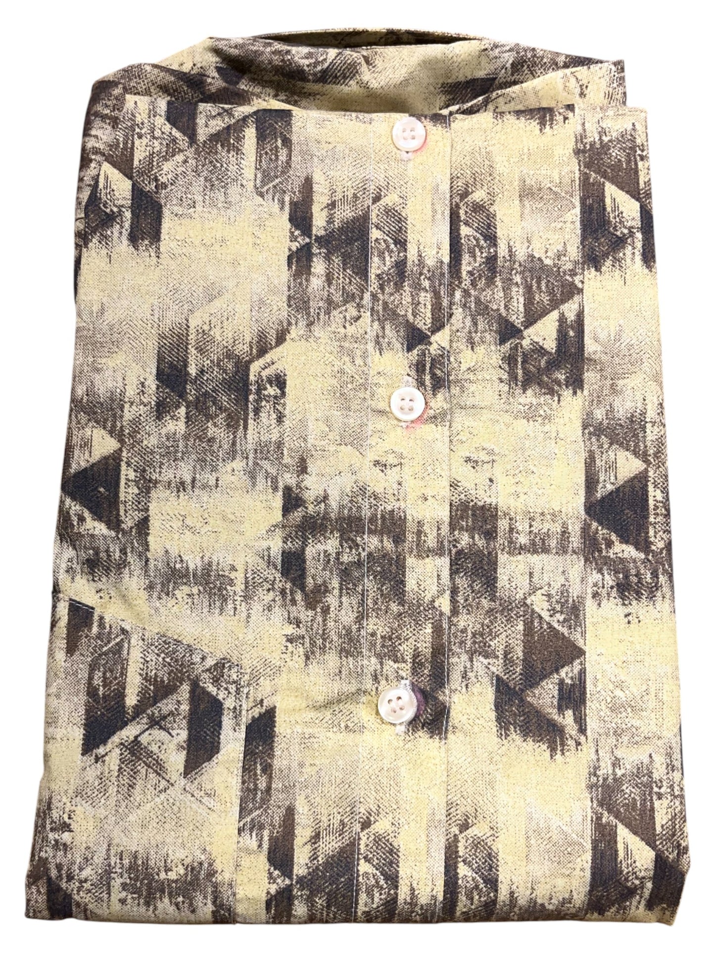 Pure Cotton Multi Colour Brown Printed Shirt (46 FS)