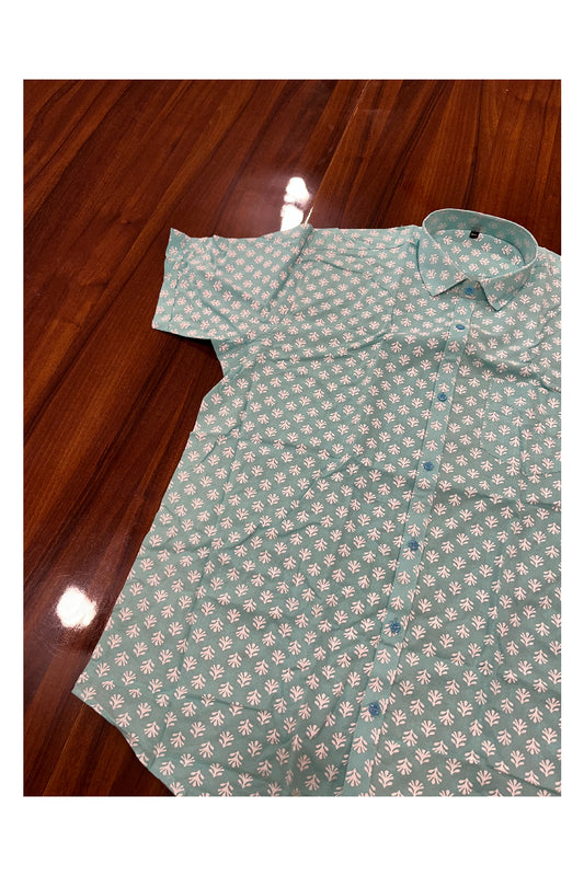 Southlooom Jaipur Pure Cotton Printed Shirt For Men (4XL)