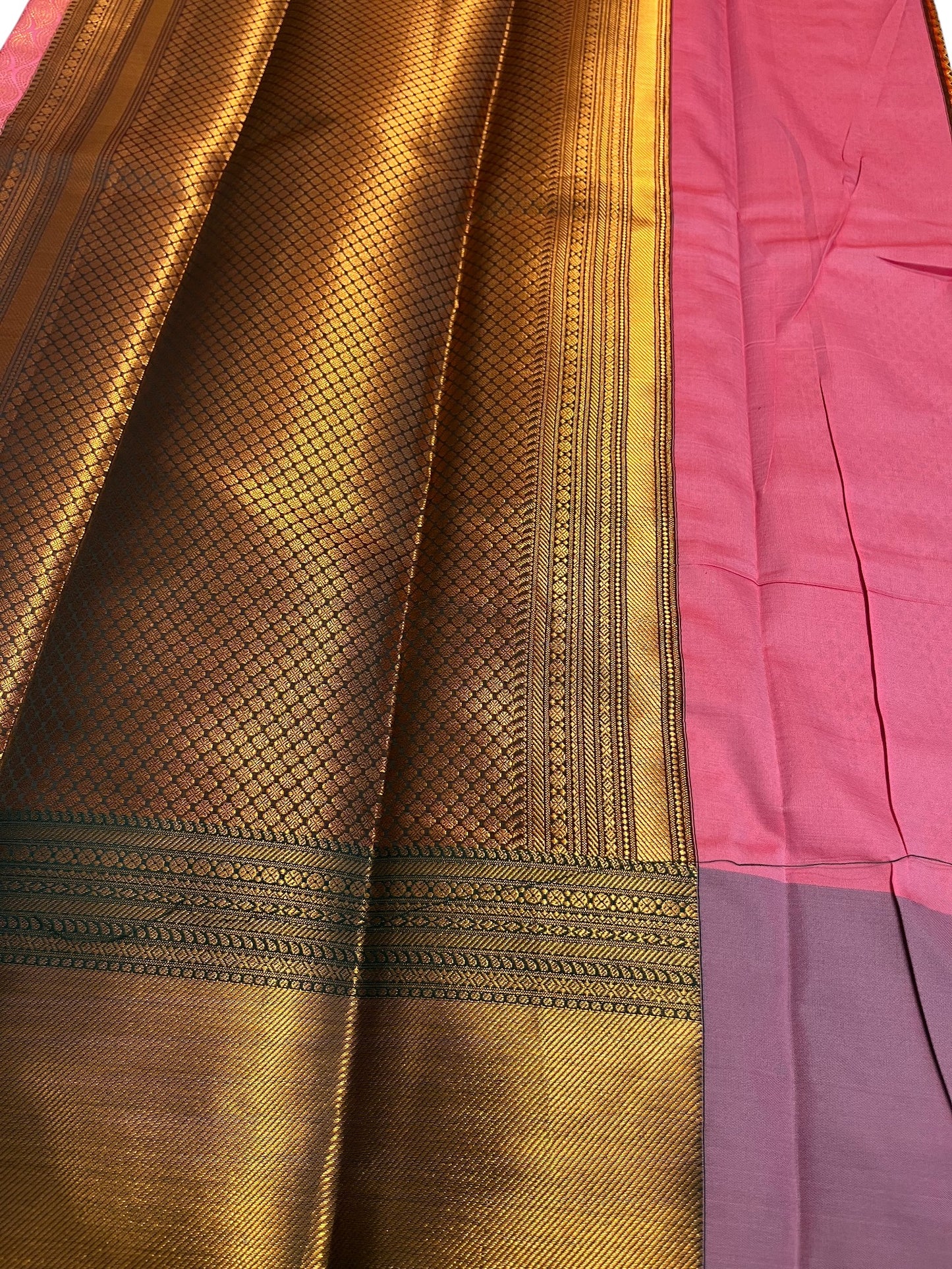 Southloom Premium Semi Silk Zari Work Brocade Saree in Bridal Peach with Matching Pallu