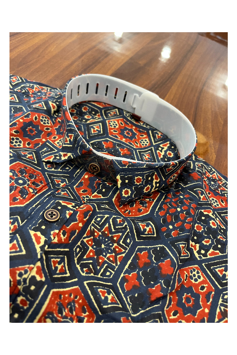 Southloom Jaipur Pure Cotton Printed Shirt For Men (XL)