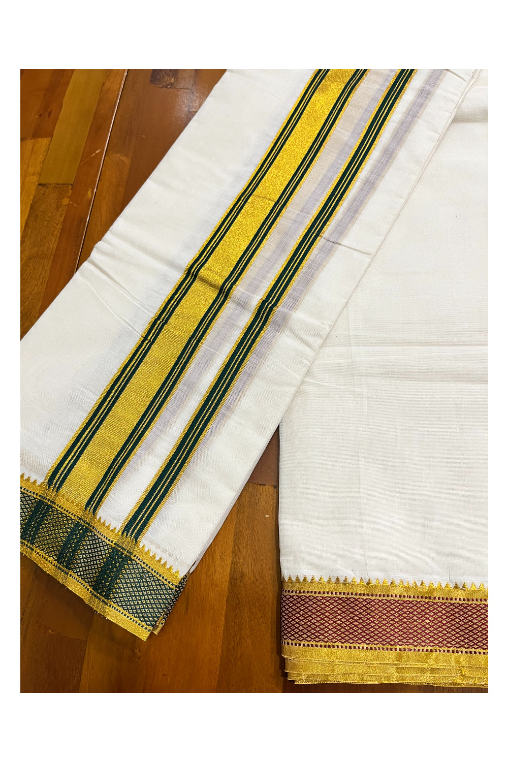 Southloom Pure Cotton Panchakacham with Angavastram (10+6) / Iyer Vesthi