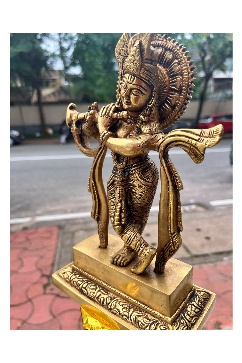 Southloom Solid Brass Handmade Lord Krishna Handicraft