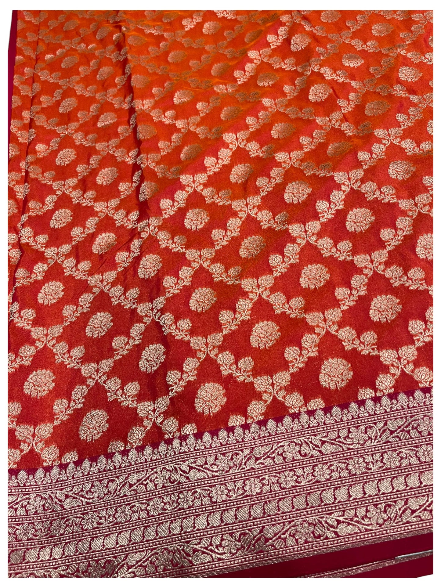 Southloom  Banarasi Silk Saree with Woven Work on Body and Borders