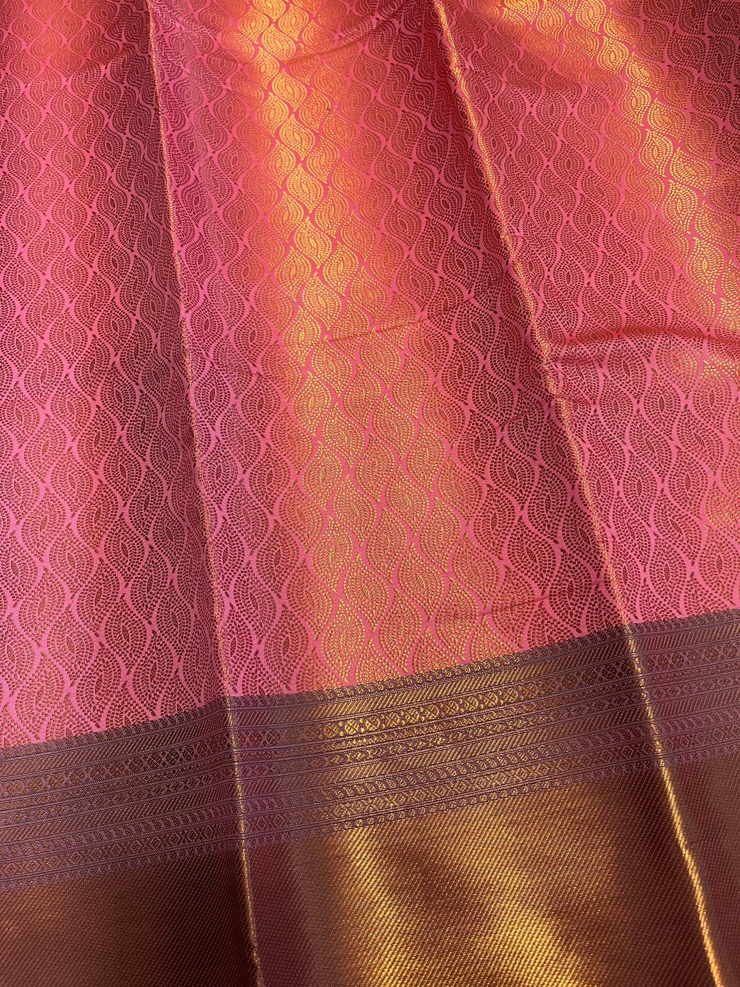 Southloom Premium Semi Silk Zari Work Brocade Saree in Bridal Peach with Matching Pallu