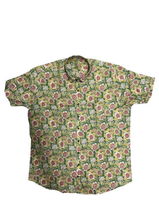 Southloom Jaipur Pure Cotton Printed Shirt For Men (4XL)