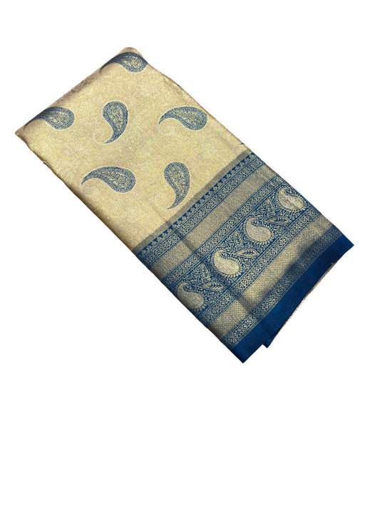 Southloom Semi Silk Saree with Woven Work on Body and Borders