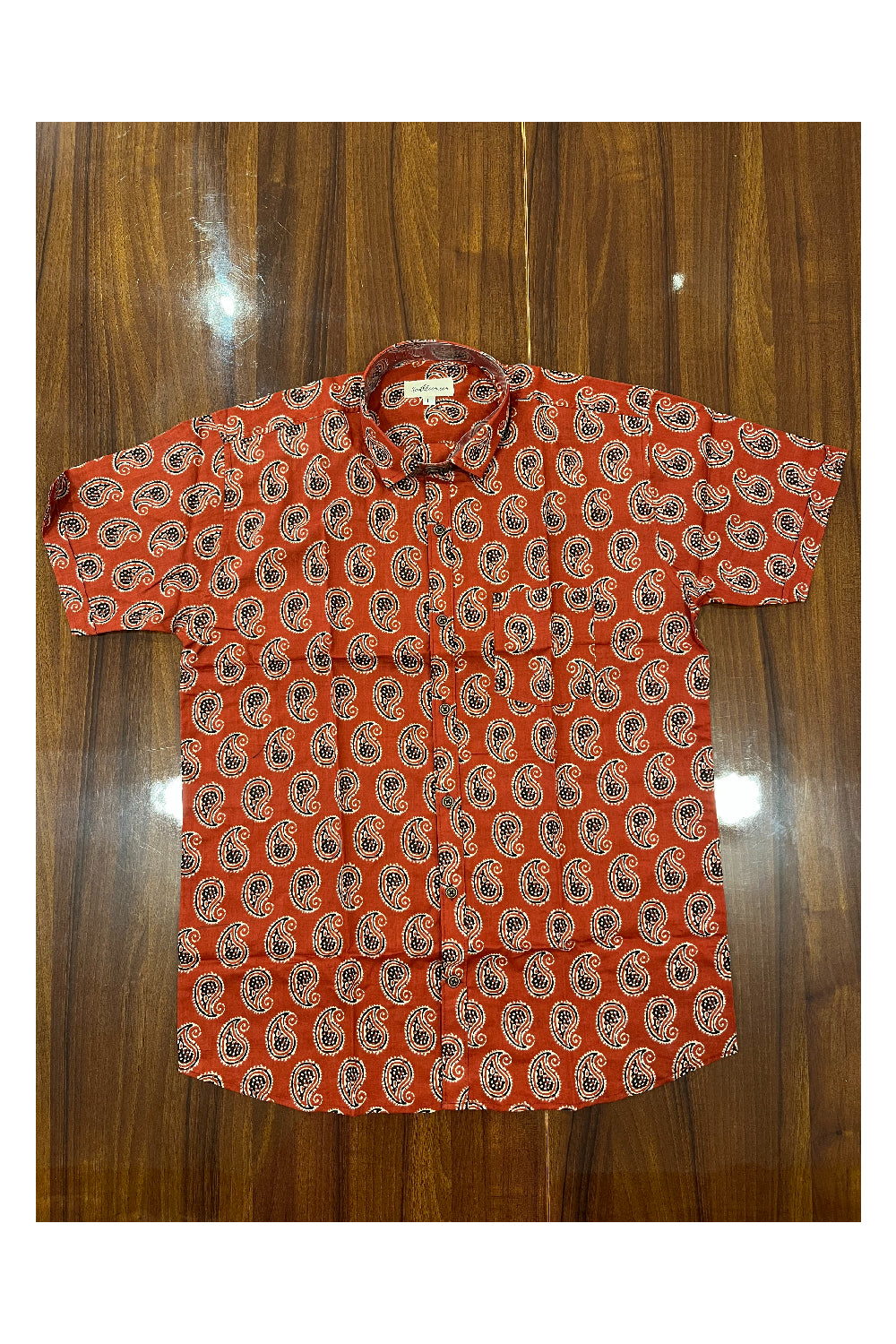 Southloom Jaipur Pure Cotton Printed Shirt For Men (Large)