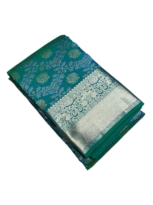 Southloom Pure Handloom Bridal Kanchipuram Silk Saree with Korvai Work