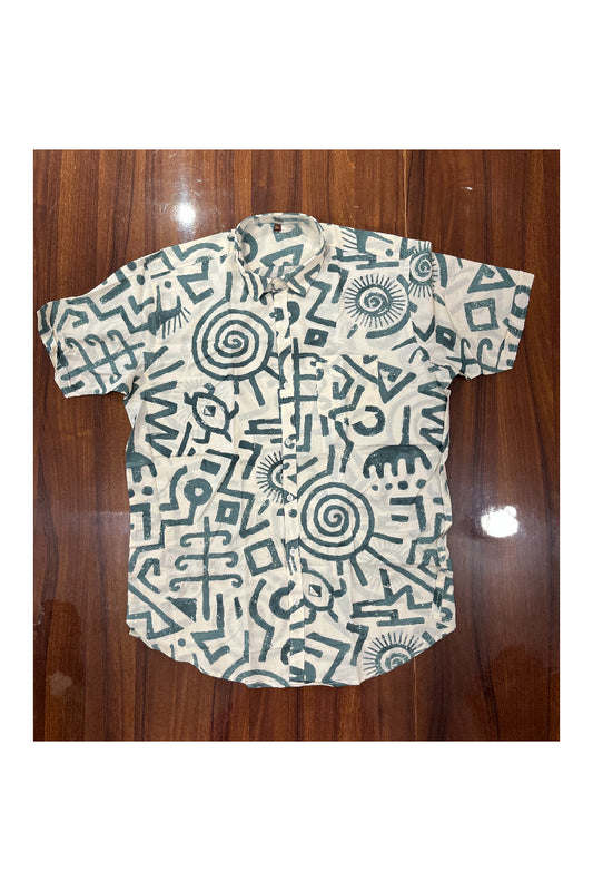 Southloom Jaipur Pure Cotton Printed Shirt For Men (3XL)