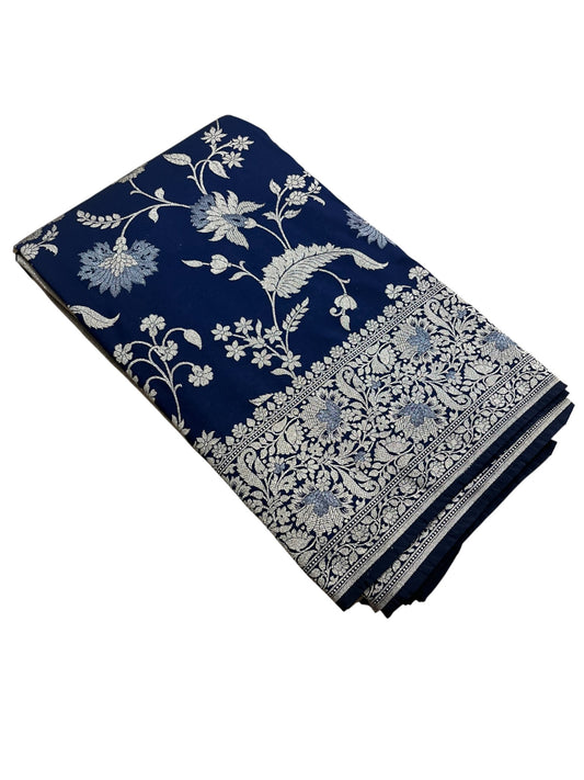 Southloom Pure Banarasi Silk Saree with Woven Work on Body and Borders