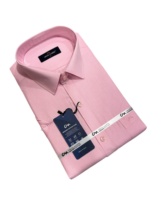Southloom Pure Cotton Pink Plain Shirt (XL HS)