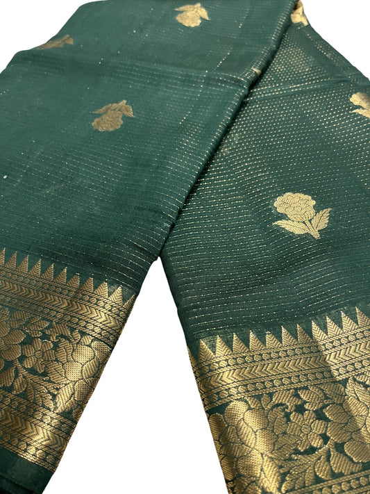 Southloom Georgete Banarasi Silk Saree with Woven Work on Body and Borders