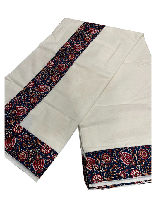 Southloom Cotton Kerala  Saree with Ajrakh Printed