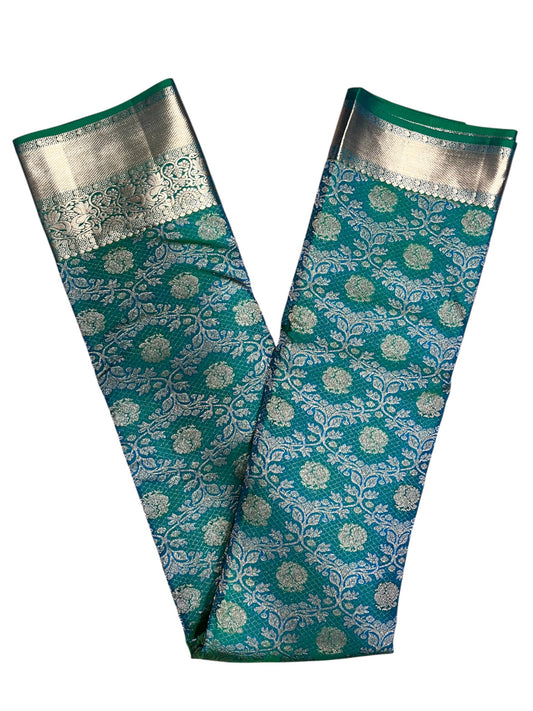 Southloom Pure Handloom Bridal Kanchipuram Silk Saree with Korvai Work