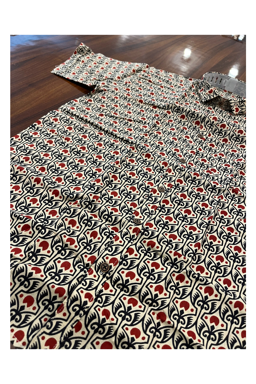 Southloom Jaipur Pure Cotton Printed Shirt For Men (XL)