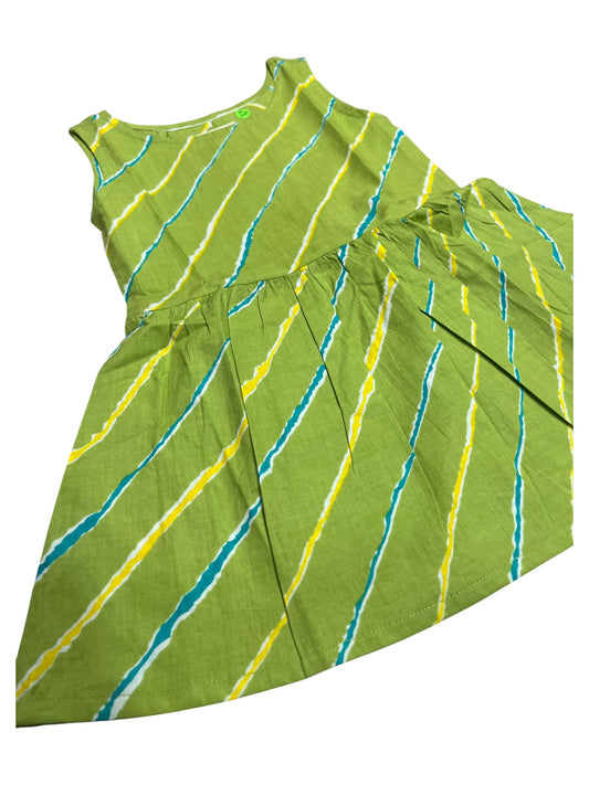 Southloom Pure Cotton Jaipur Printed Frocks for Girls (Age 1-2)