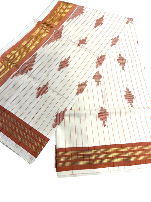 Southloom Super Premium Balaramapuram Unakkupaavu Handloom Cotton Saree with Butta Works Across Body