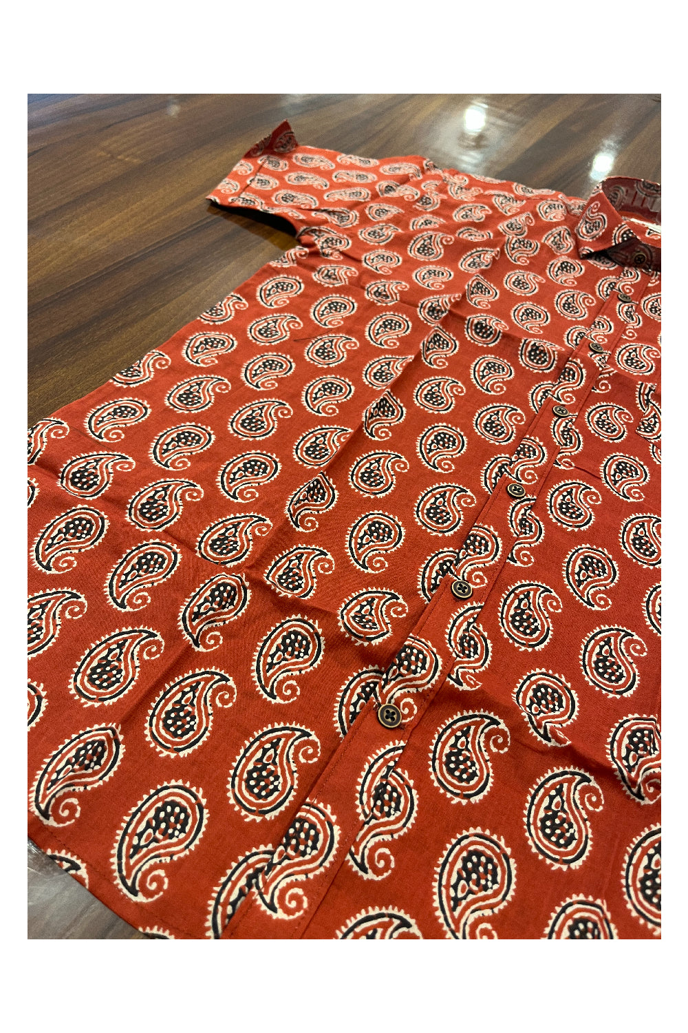 Southloom Jaipur Pure Cotton Printed Shirt For Men (Large)