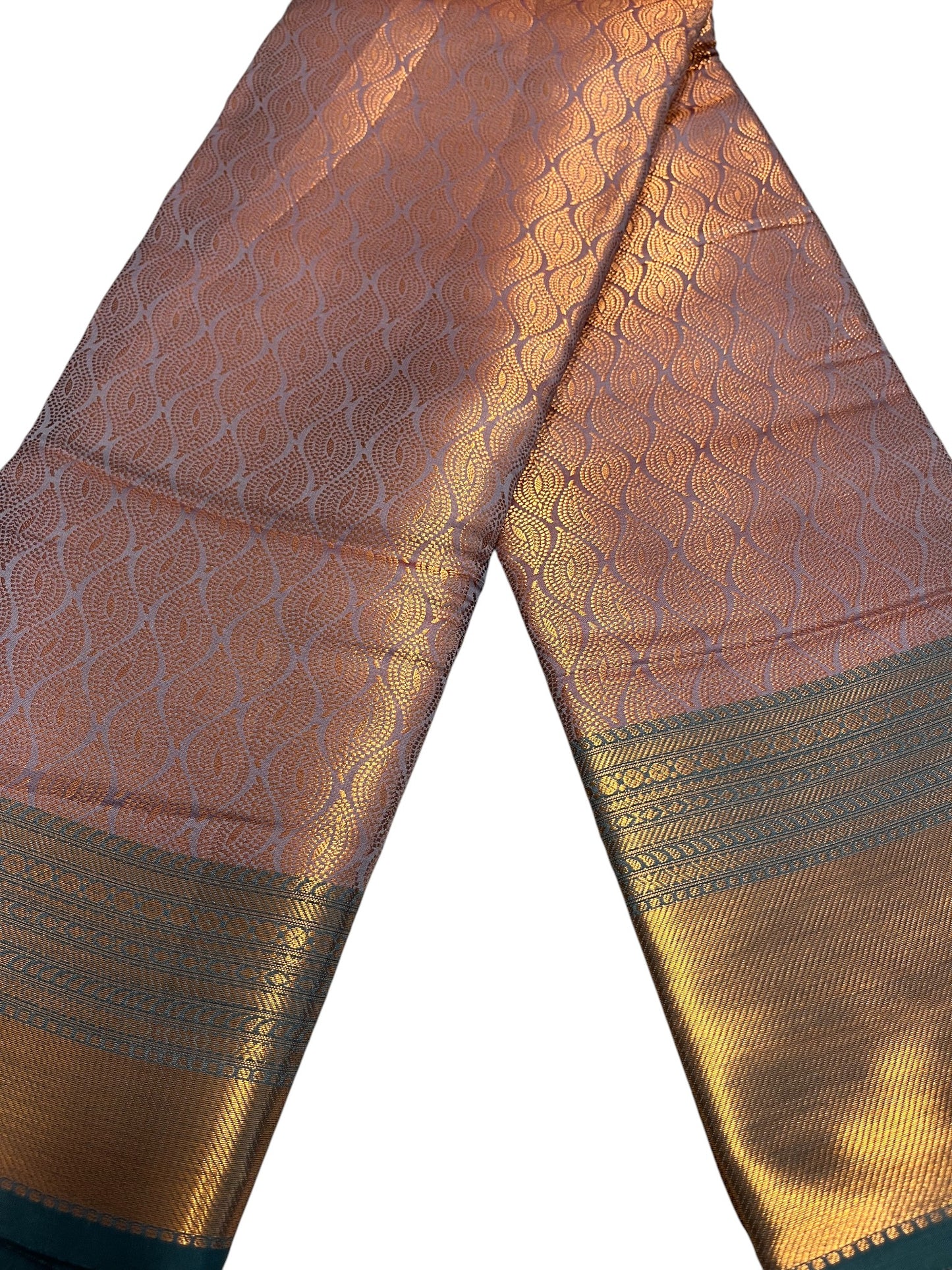 Southloom Premium Semi Silk Zari Work Brocade Saree in Bridal Green with Matching Pallu