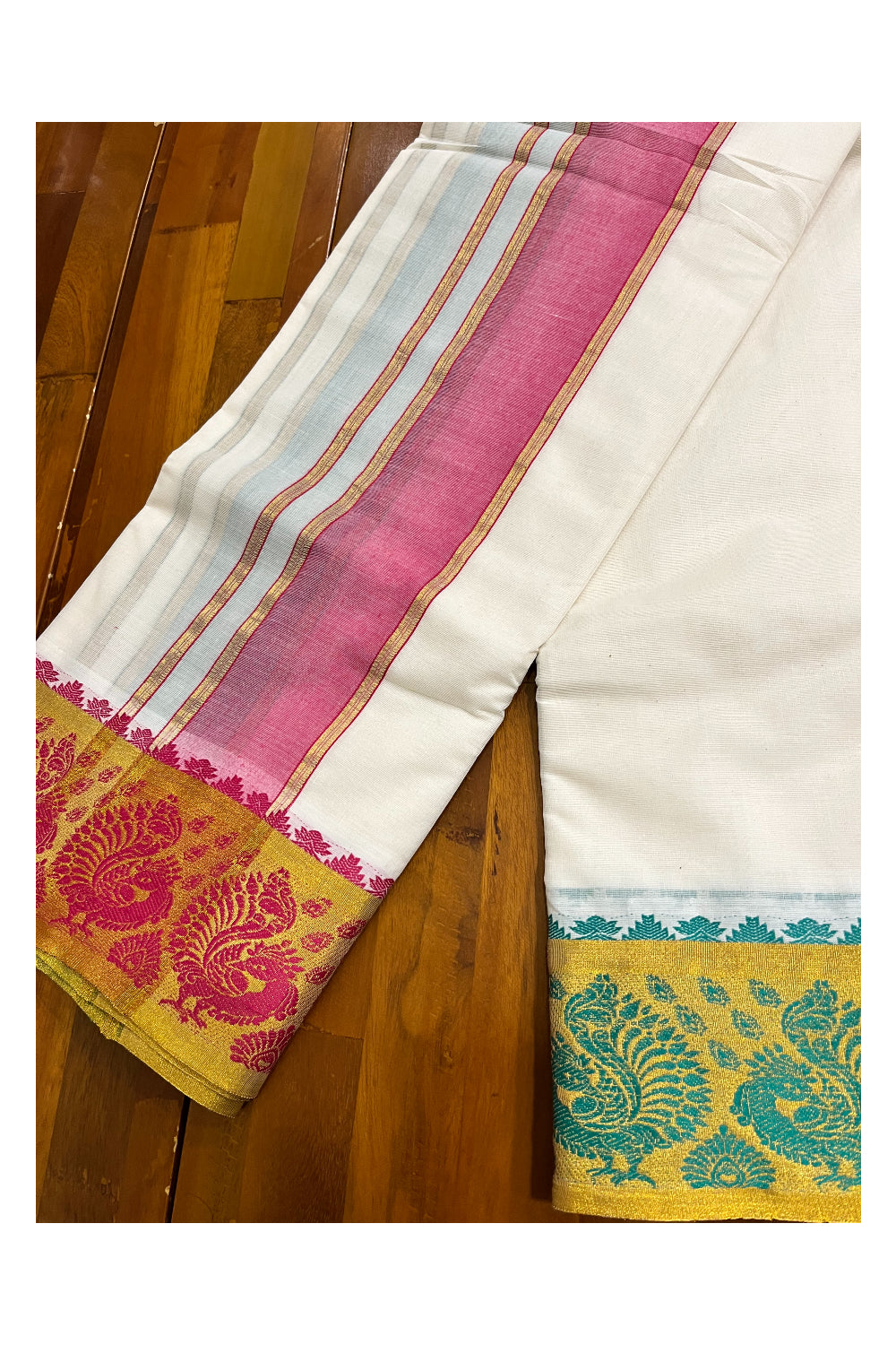 Southloom Pure Cotton Panchakacham with Angavastram (10+6) / Iyer Vesthi