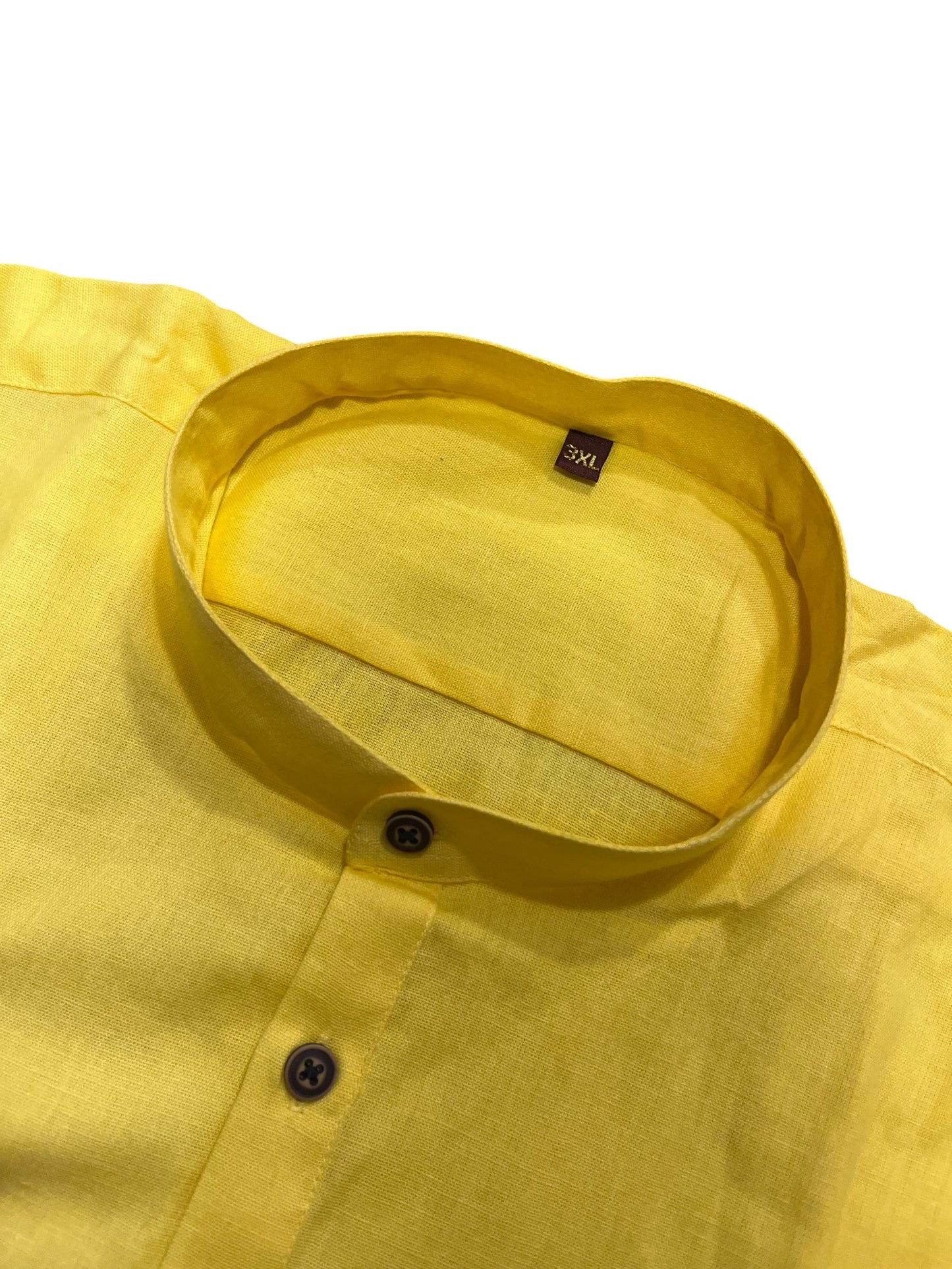 Southloom Yellow Short Cotton Kurta Shirt for Men