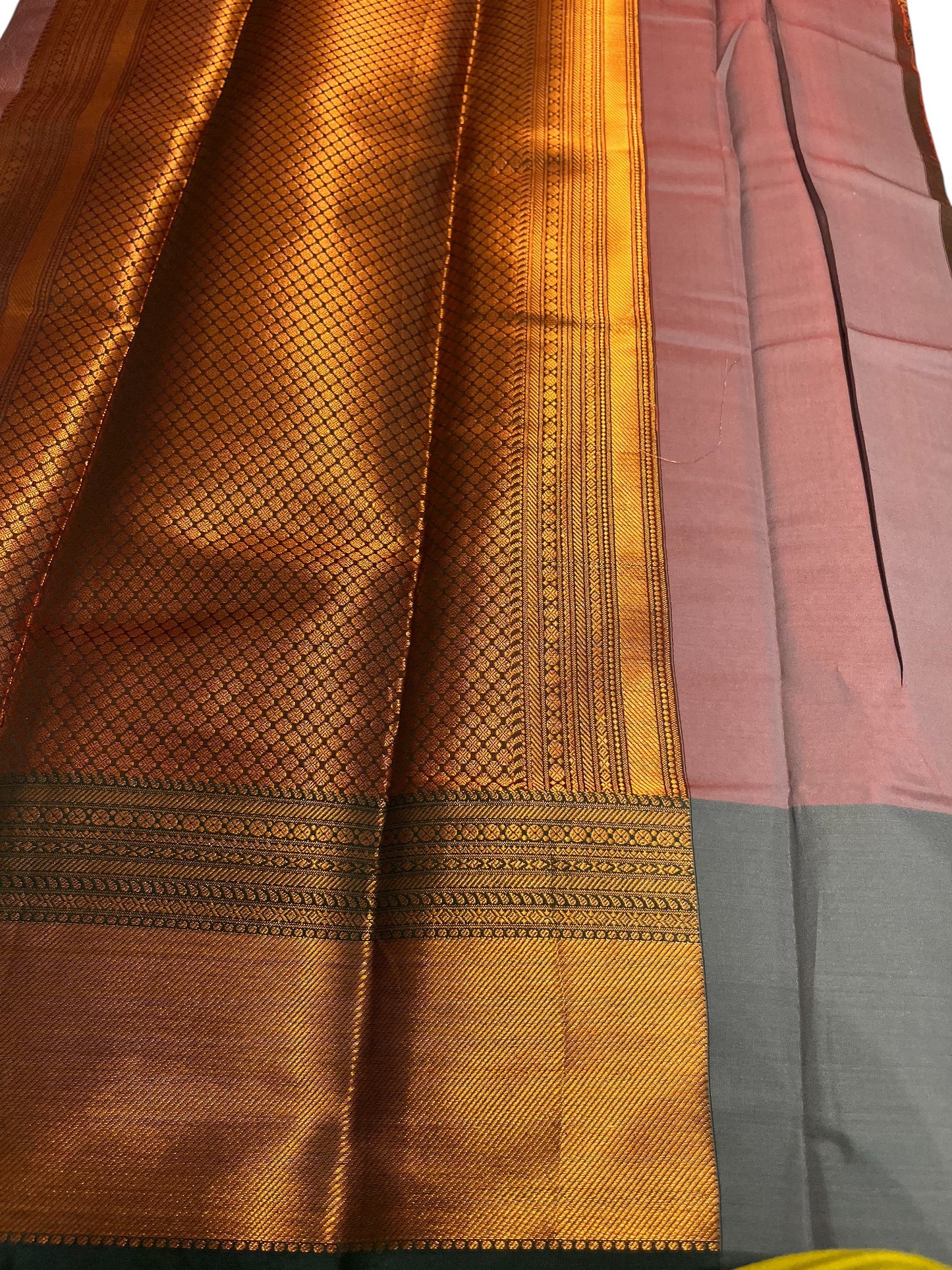 Southloom Premium Semi Silk Zari Work Brocade Saree in Bridal Green with Matching Pallu