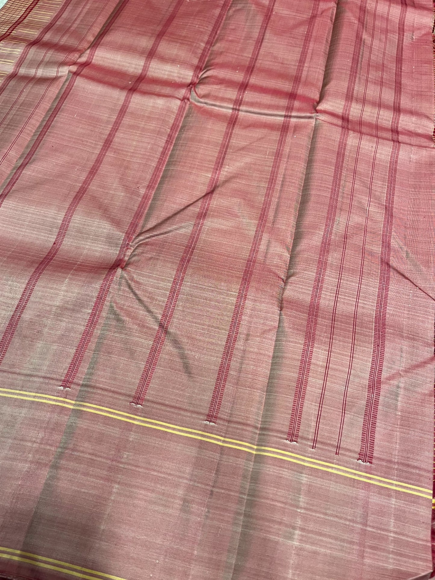 Southloom Pure Handloom Bridal Kanchipuram Silk Saree with Korvai Work