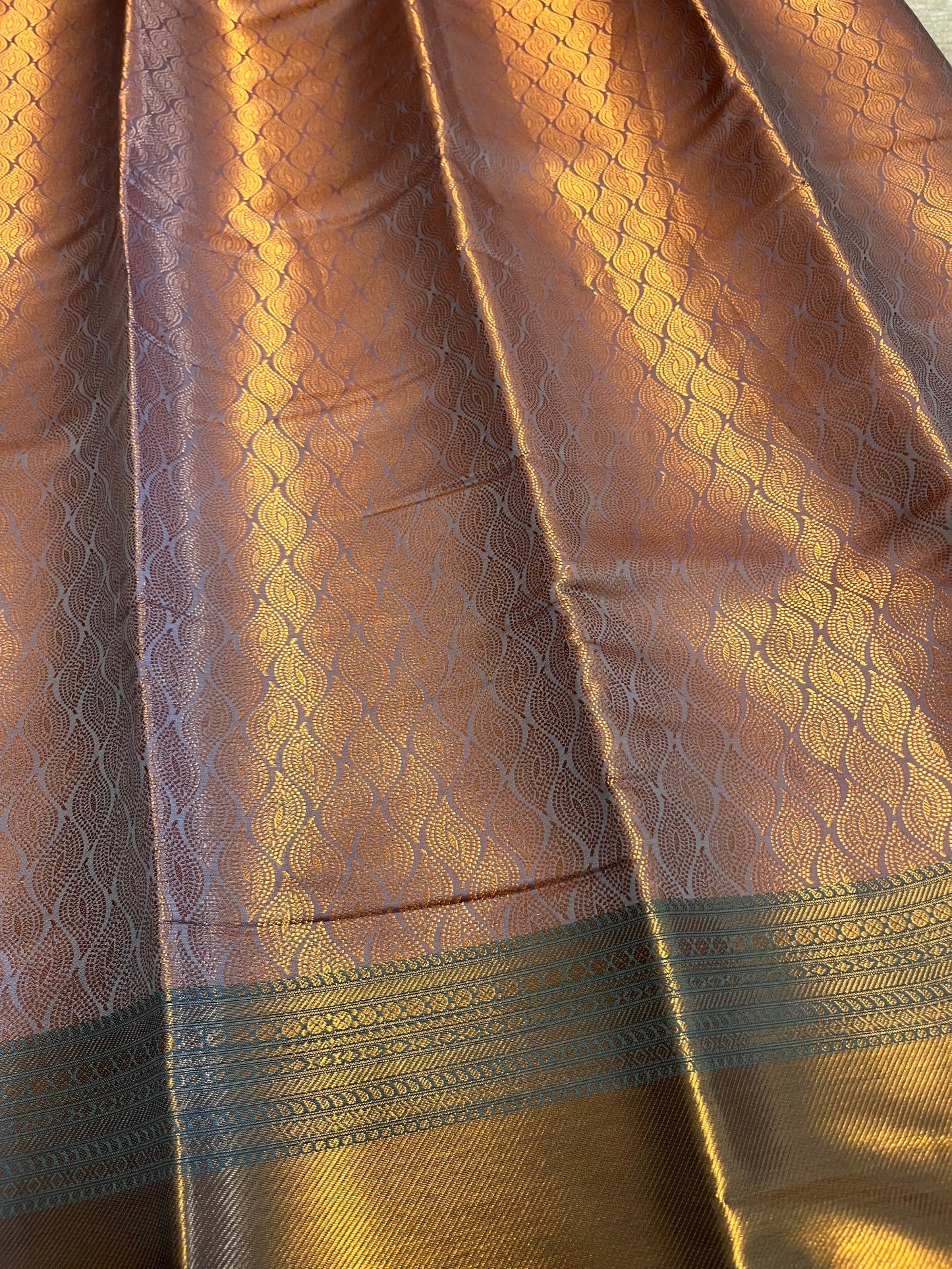 Southloom Premium Semi Silk Zari Work Brocade Saree in Bridal Green with Matching Pallu