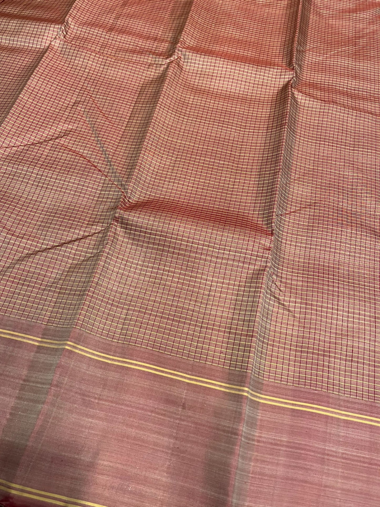 Southloom Pure Handloom Bridal Kanchipuram Silk Saree with Korvai Work