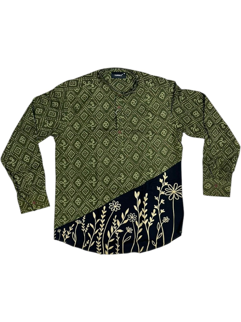 Southloom Cotton Ajrakh Printed Men's Combo (Shirt + Mundu) SLCOMBO SL579