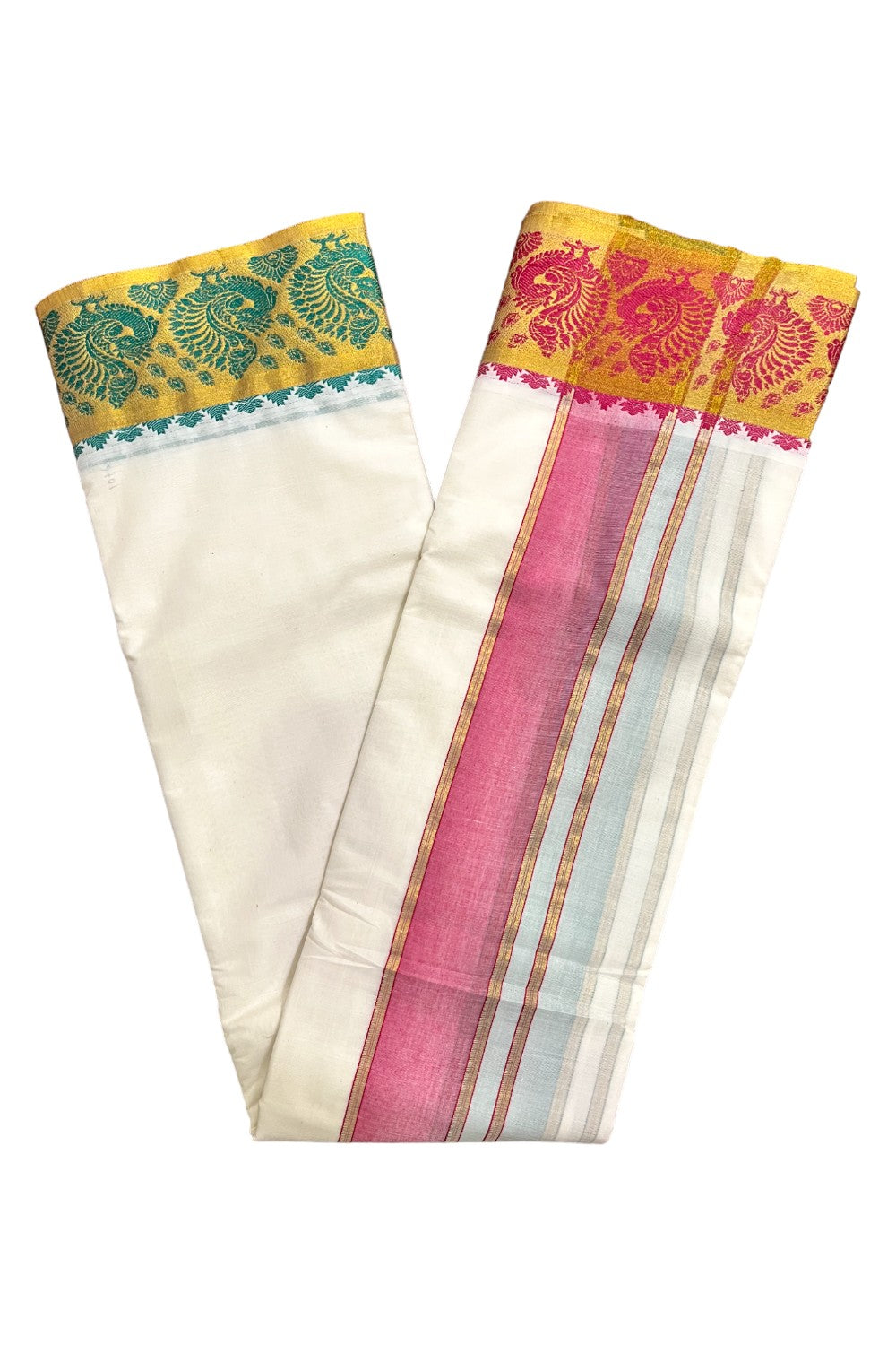 Southloom Pure Cotton Panchakacham with Angavastram (10+6) / Iyer Vesthi