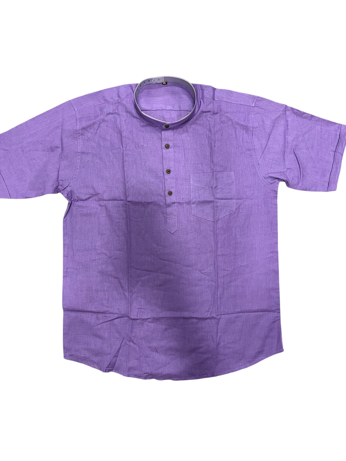 Southloom Lavendar Short Cotton Kurta Shirt for Men