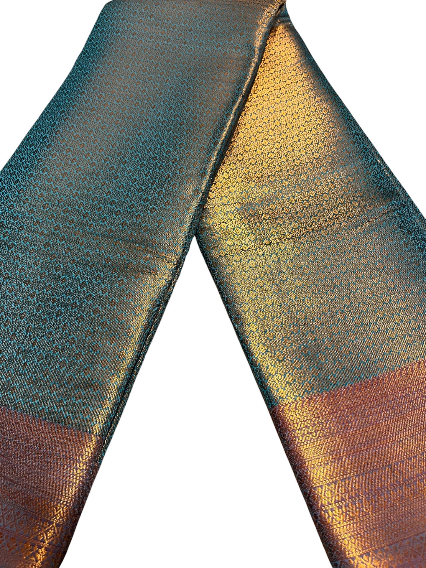 Southloom Premium Semi Silk Zari Work Brocade Saree in Bridal Blue with Matching Pallu