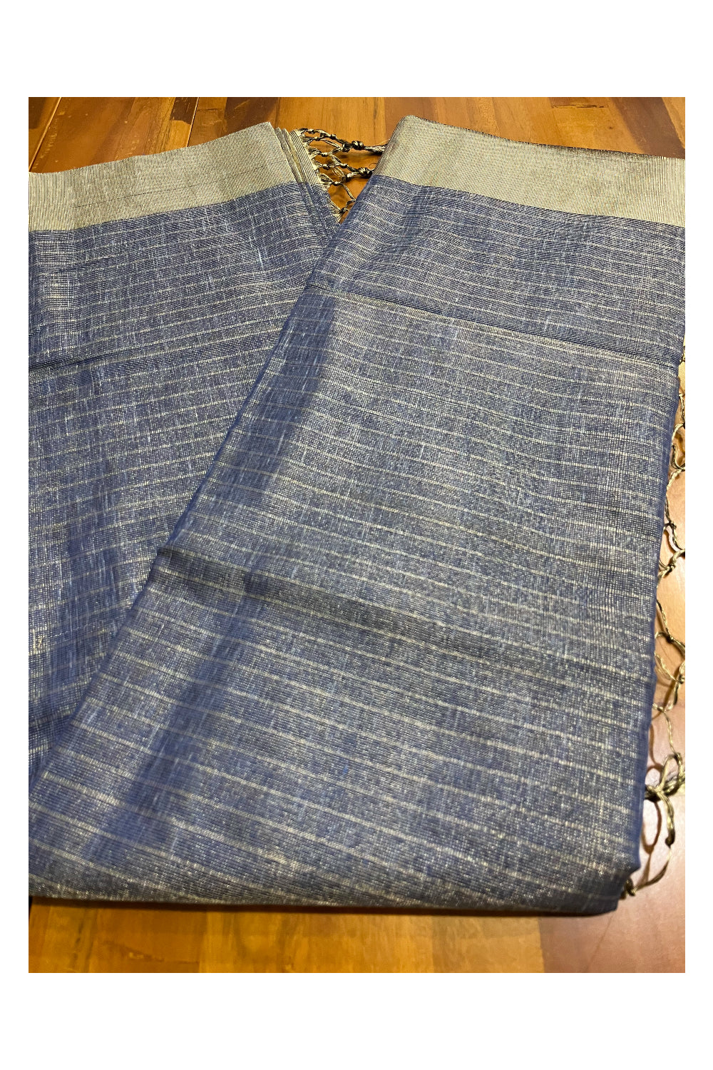 Southloom Blue Tissue  Saree with Blouse Piece