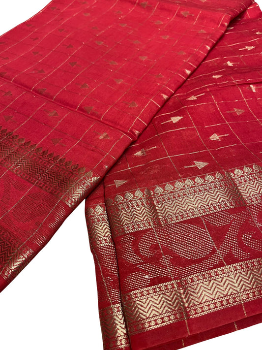 Southloom Georgete Banarasi Silk Saree with Woven Work on Body and Borders