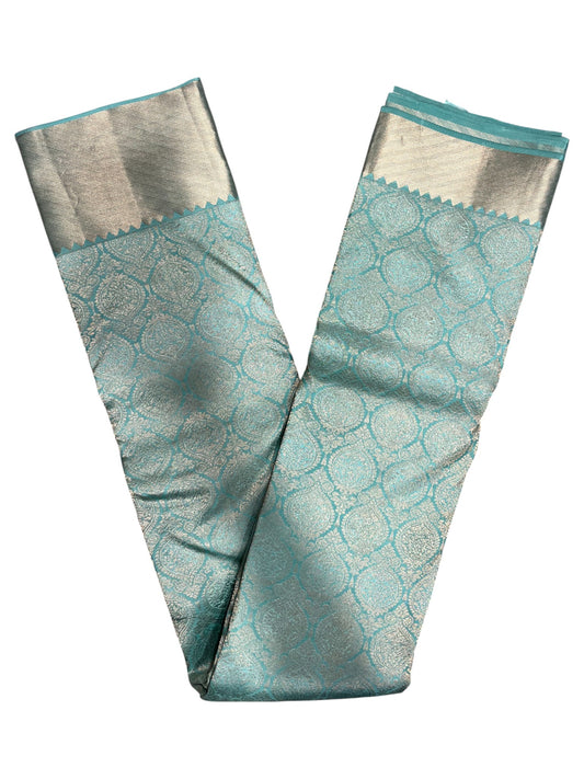 Southloom Pure Handloom Bridal Kanchipuram Silk Saree with Korvai Work