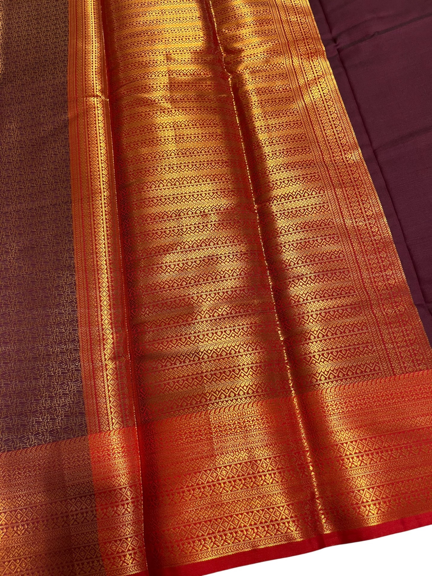 Southloom Premium Semi Silk Zari Work Brocade Saree in Bridal Red with Matching Pallu