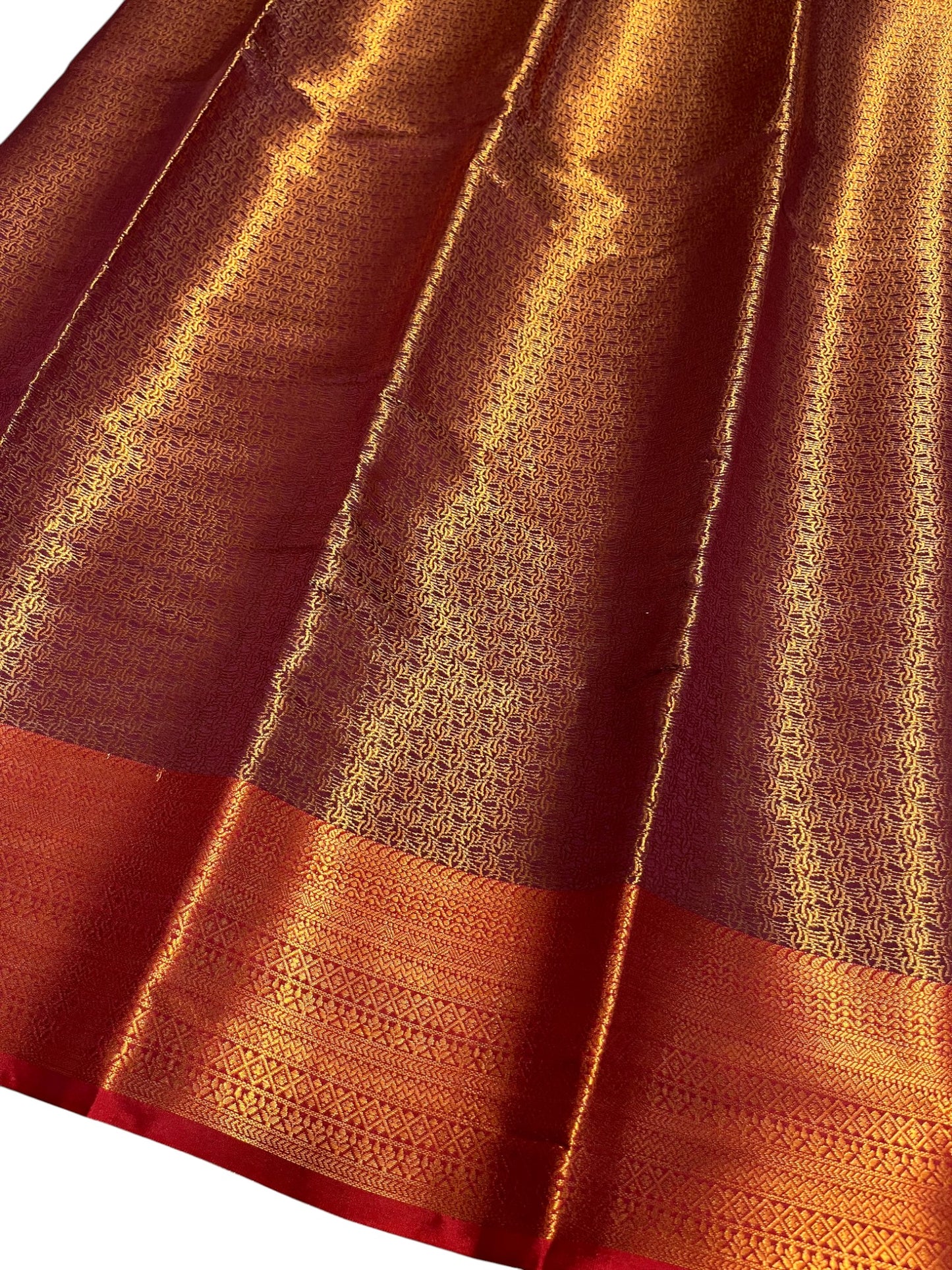 Southloom Premium Semi Silk Zari Work Brocade Saree in Bridal Red with Matching Pallu