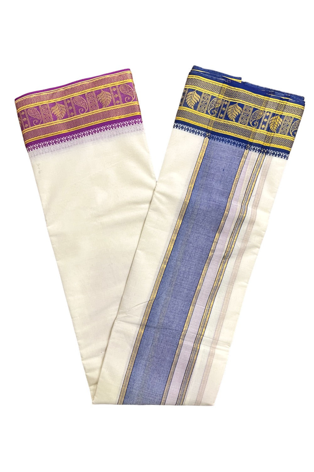 Southloom Pure Cotton Panchakacham with Angavastram (9+5) / Iyer Vesthi