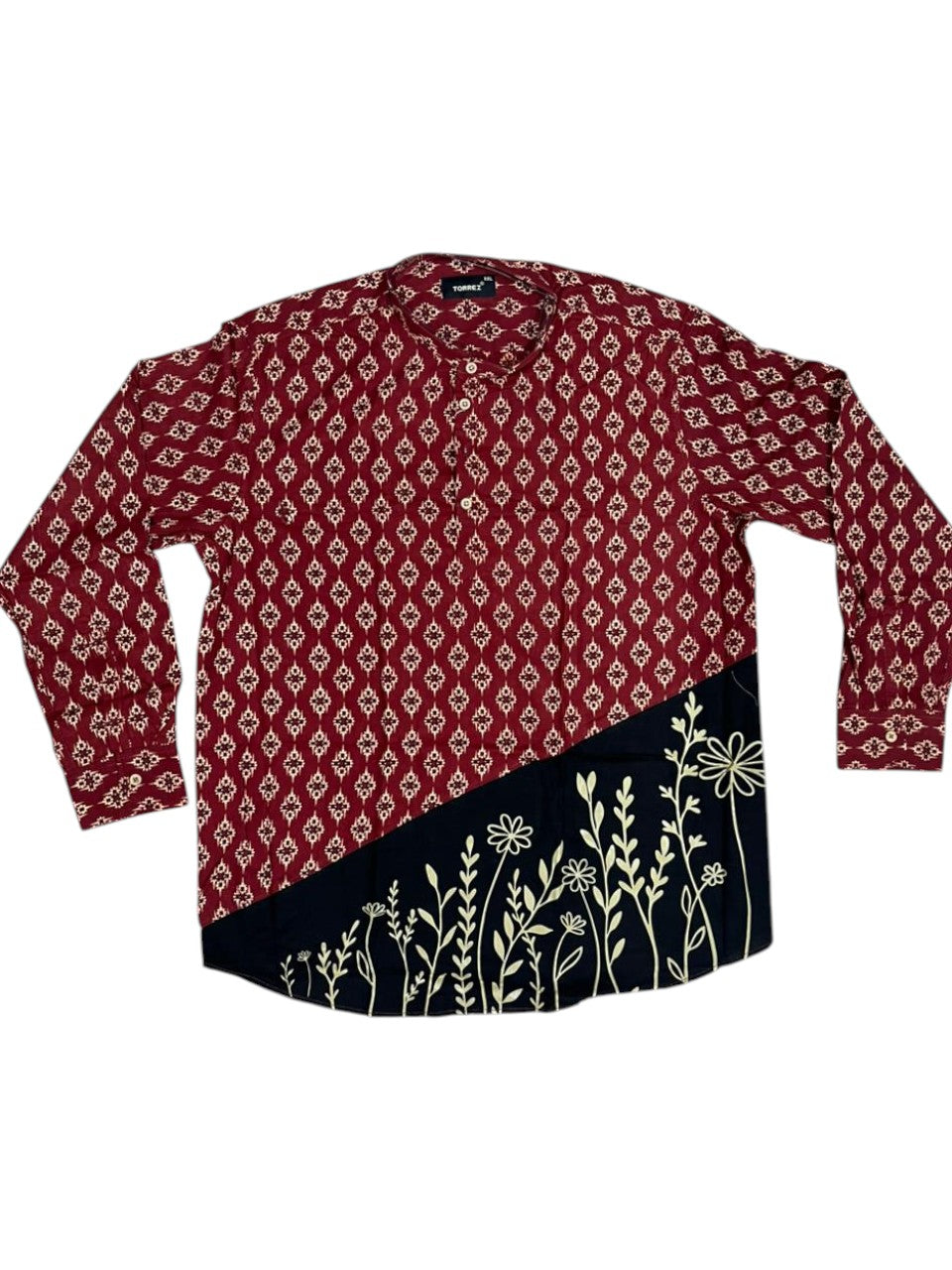 Southloom Cotton Ajrakh Printed Maroon Men's Combo (Shirt + Mundu) SLCOMBO SL579