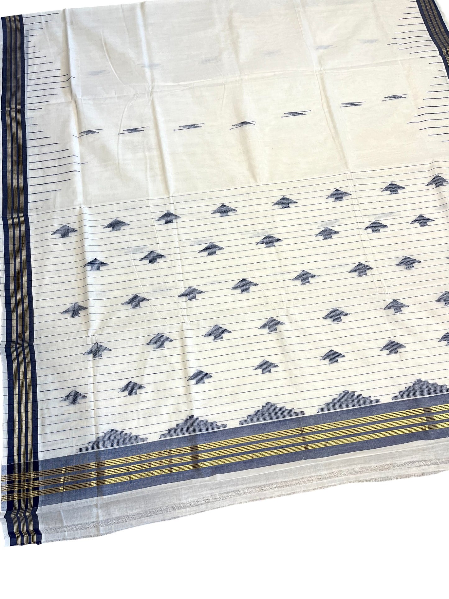 Southloom Super Premium Balaramapuram Unakkupaavu Handloom Cotton Saree with Butta Works Across Body