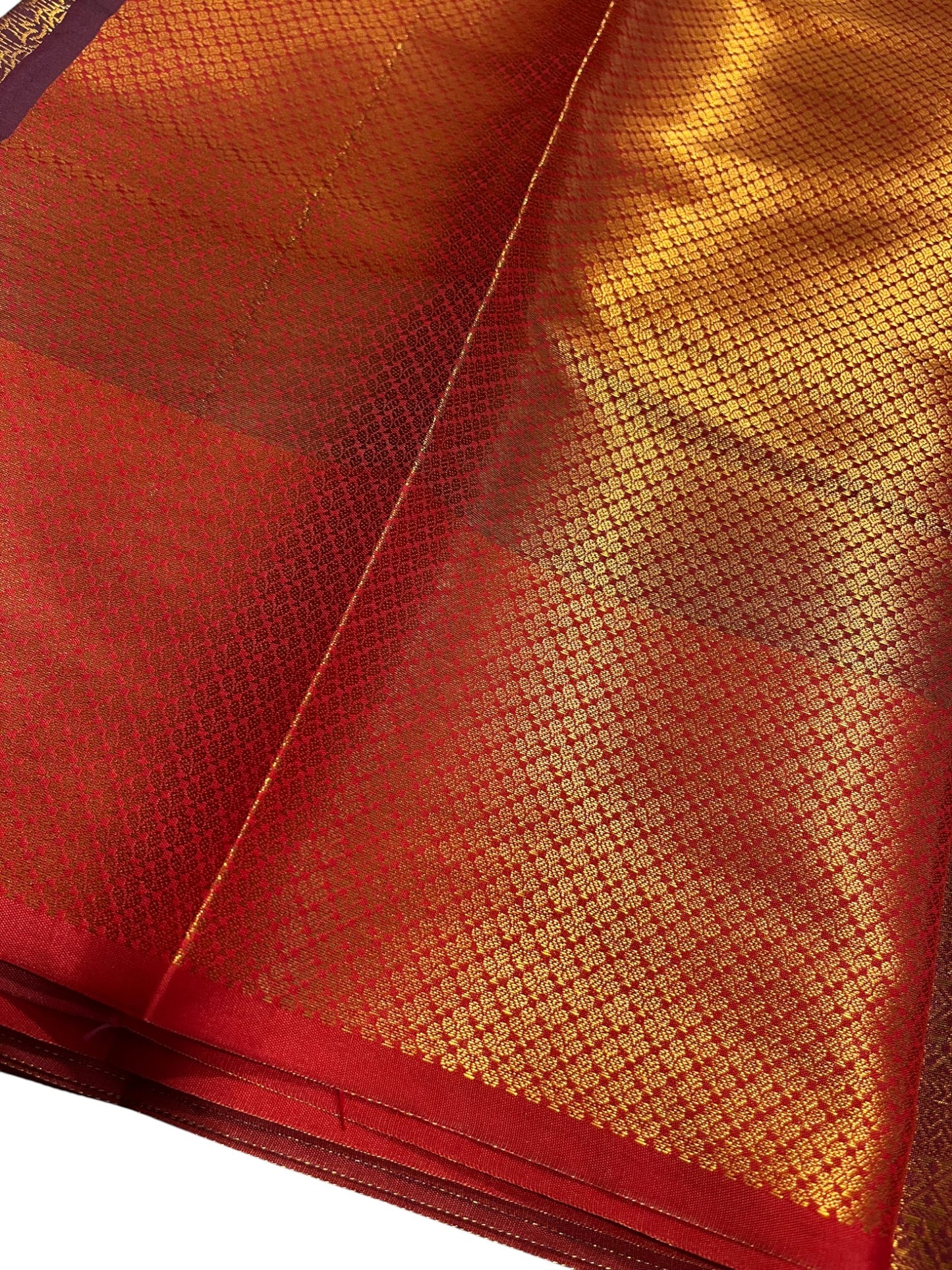 Southloom Premium Semi Silk Zari Work Brocade Saree in Bridal Red with Matching Pallu