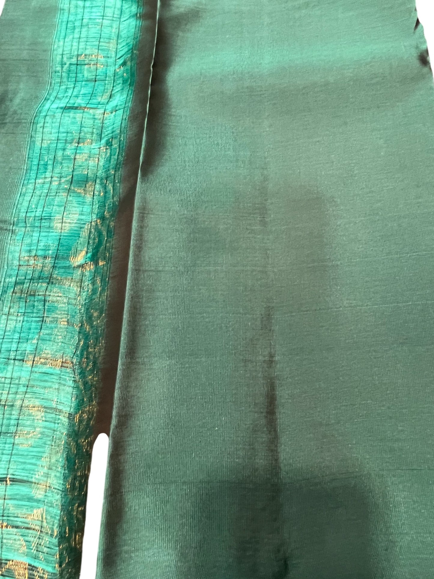 Southloom Pure Handloom Kanchipuram Silk Saree with Butta Work (Grey & Blue)
