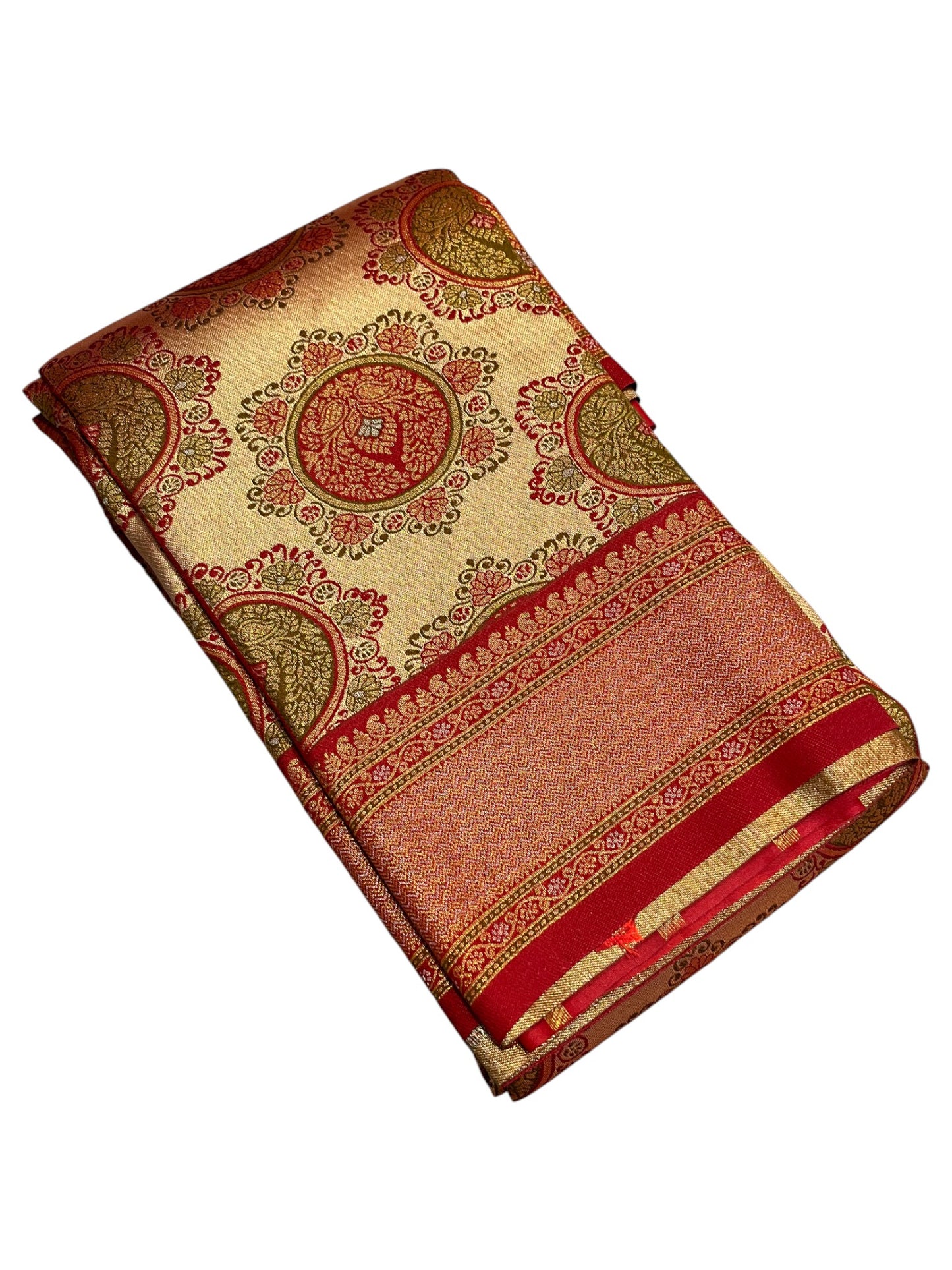 Southloom Semi Silk Saree with Woven Work on Body and Borders