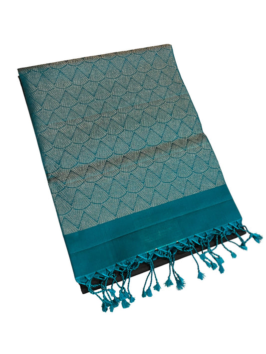 Southloom Pure Handloom Bridal Kanchipuram Silk Saree with Korvai Work