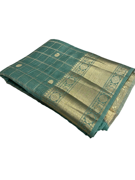 Southloom Georgete Banarasi Silk Saree with Woven Work on Body and Borders